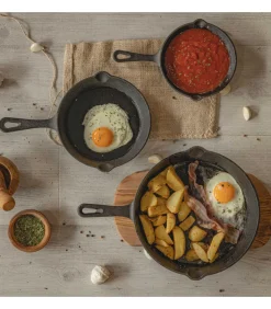 Skillet - Koekenpan - Gietijzer - ø 20 cm - zonder anti-aanbaklaag