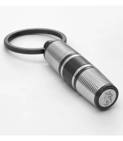 Sleutelhanger Bold Stripe Chrome & Gun