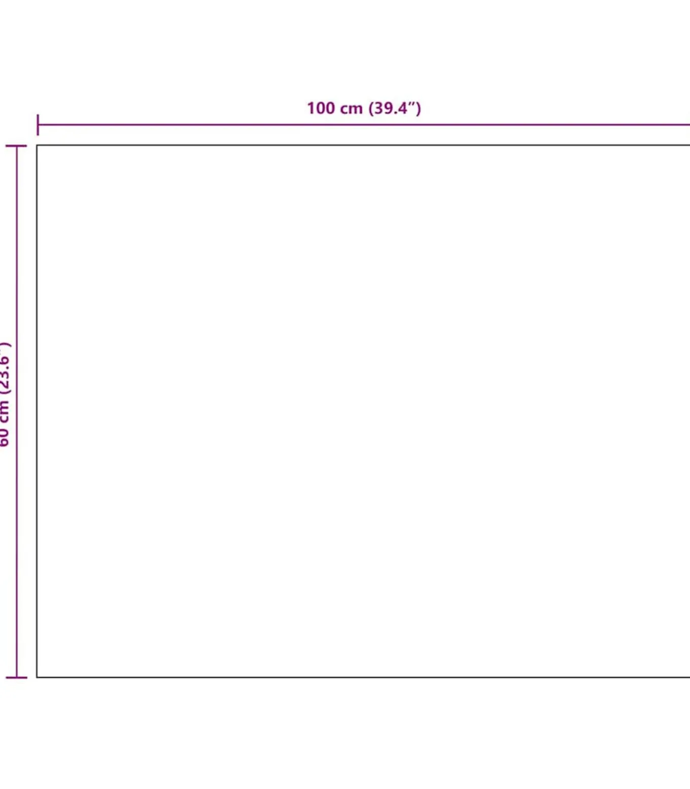 Spiegel frameloos 100x60 cm glas