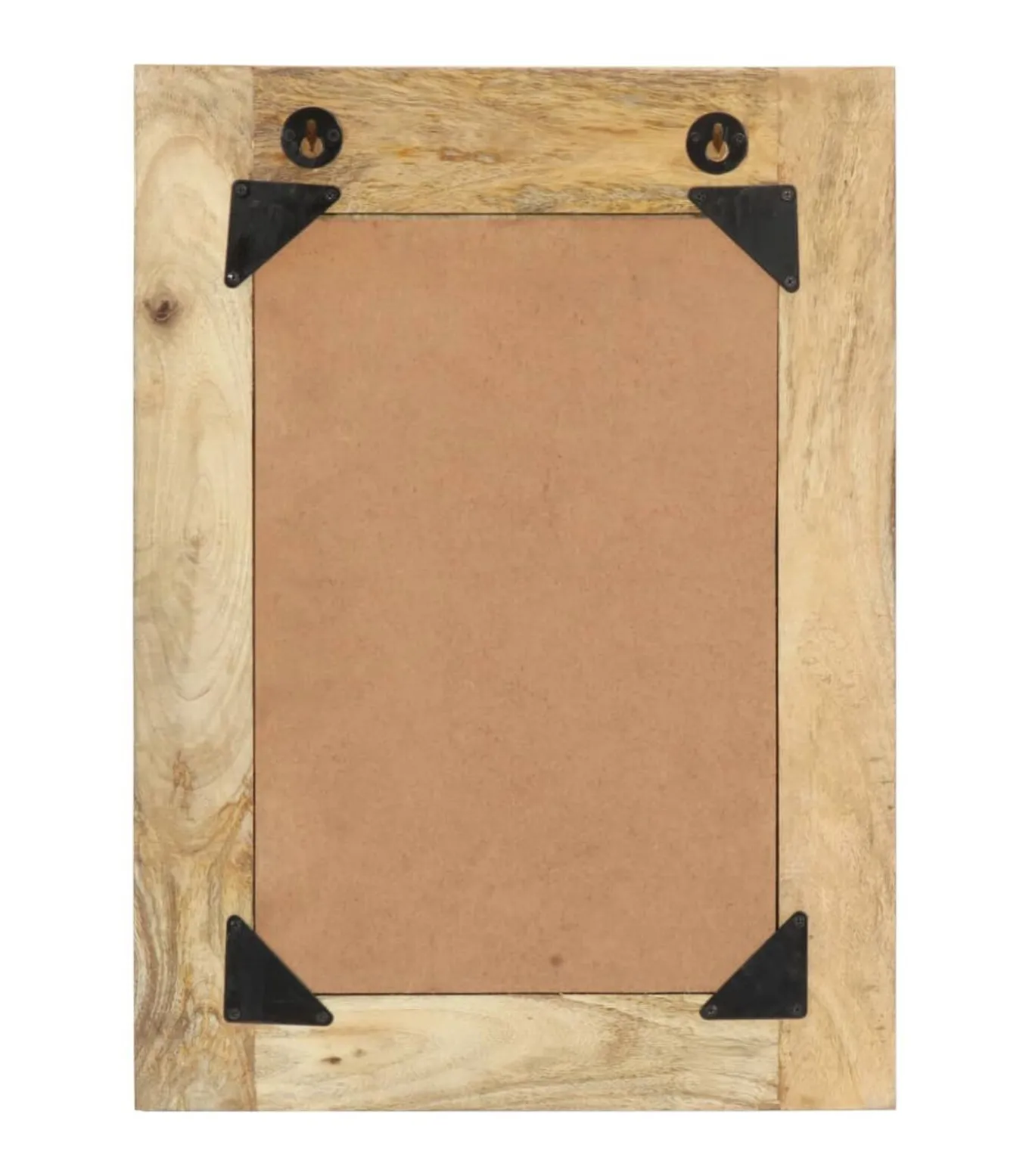 Spiegel handgeschilderd 40x55 cm massief mangohout