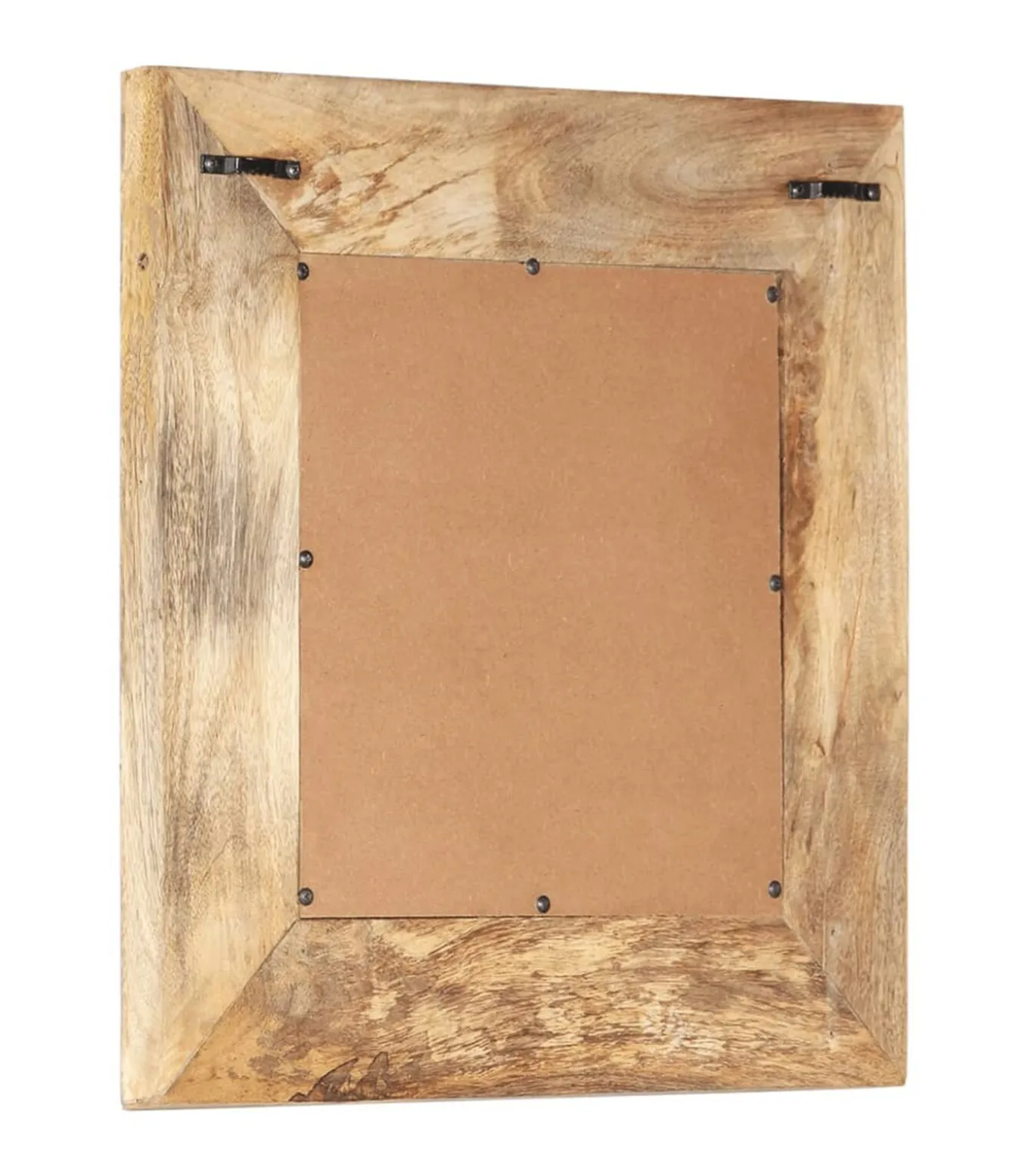 Spiegel handgesneden 50x50x2,5 cm massief mangohout