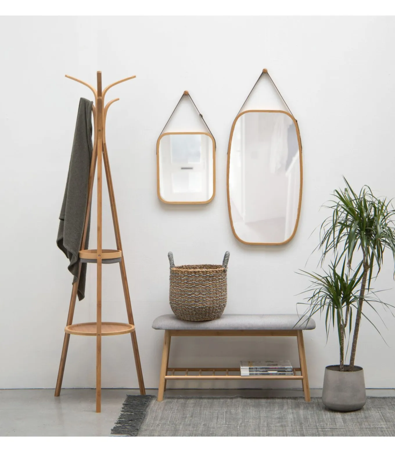 Spiegel Idyllic - Naturel - 43x74 cm