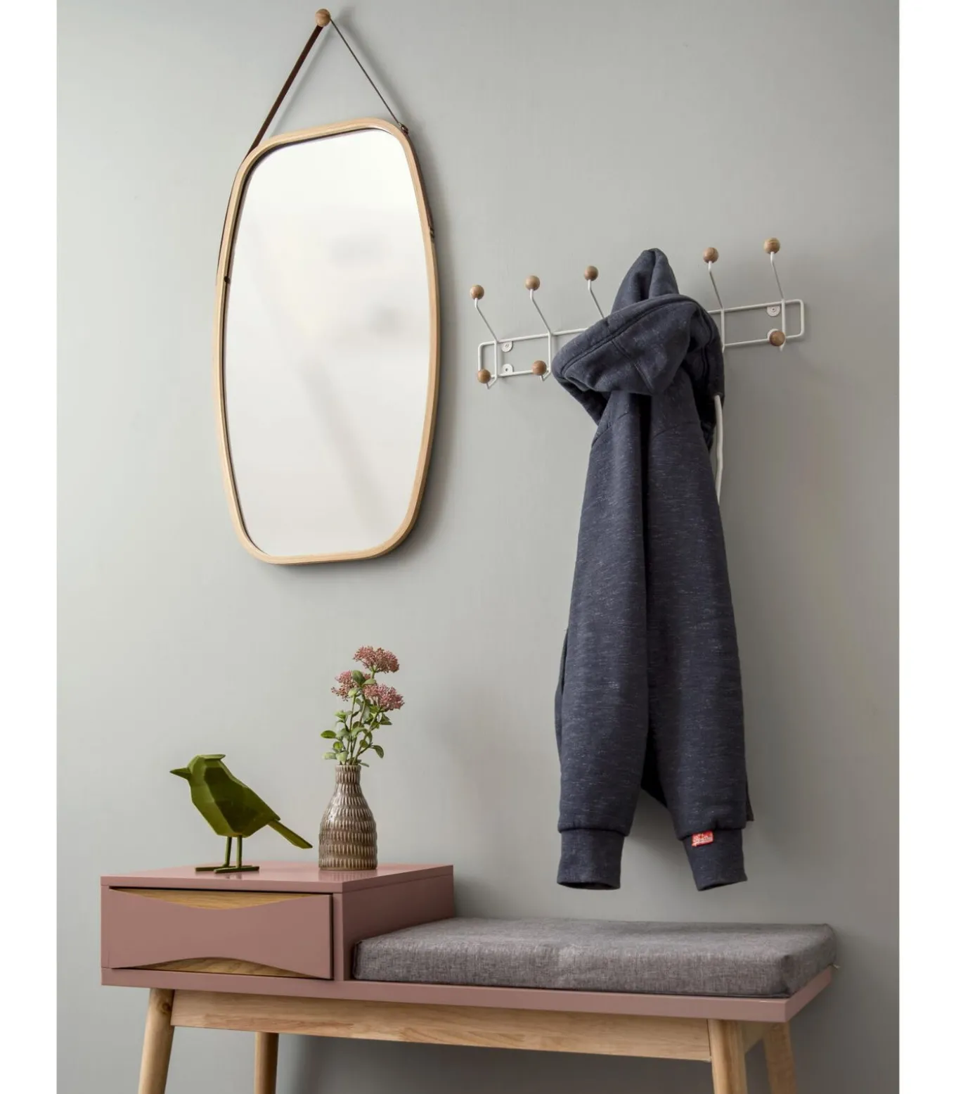 Spiegel Idyllic - Naturel - 43x74 cm