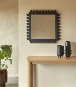 Spiegel in mindihout 75x75 cm Luca