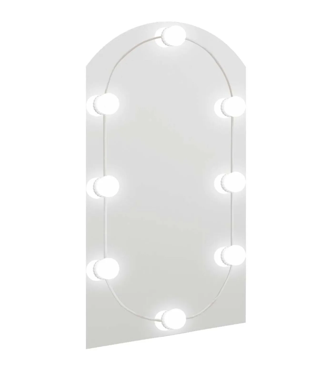 Spiegel met LED-verlichting boog 70x40 cm glas