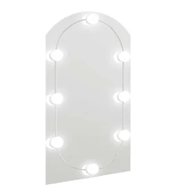 Spiegel met LED-verlichting boog 70x40 cm glas
