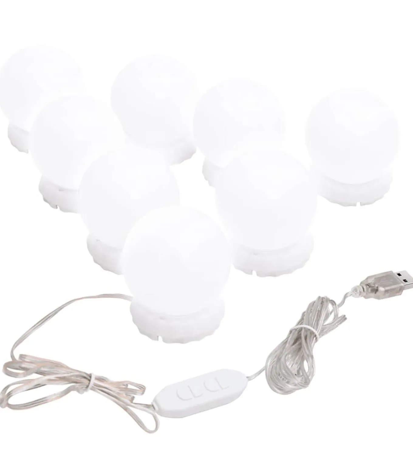 Spiegel met LED-verlichting boog 70x40 cm glas