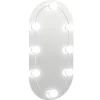 Spiegel met LED-verlichting ovaal 60x30 cm glas