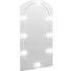 Spiegel met LED-verlichting boog 90x45 cm glas