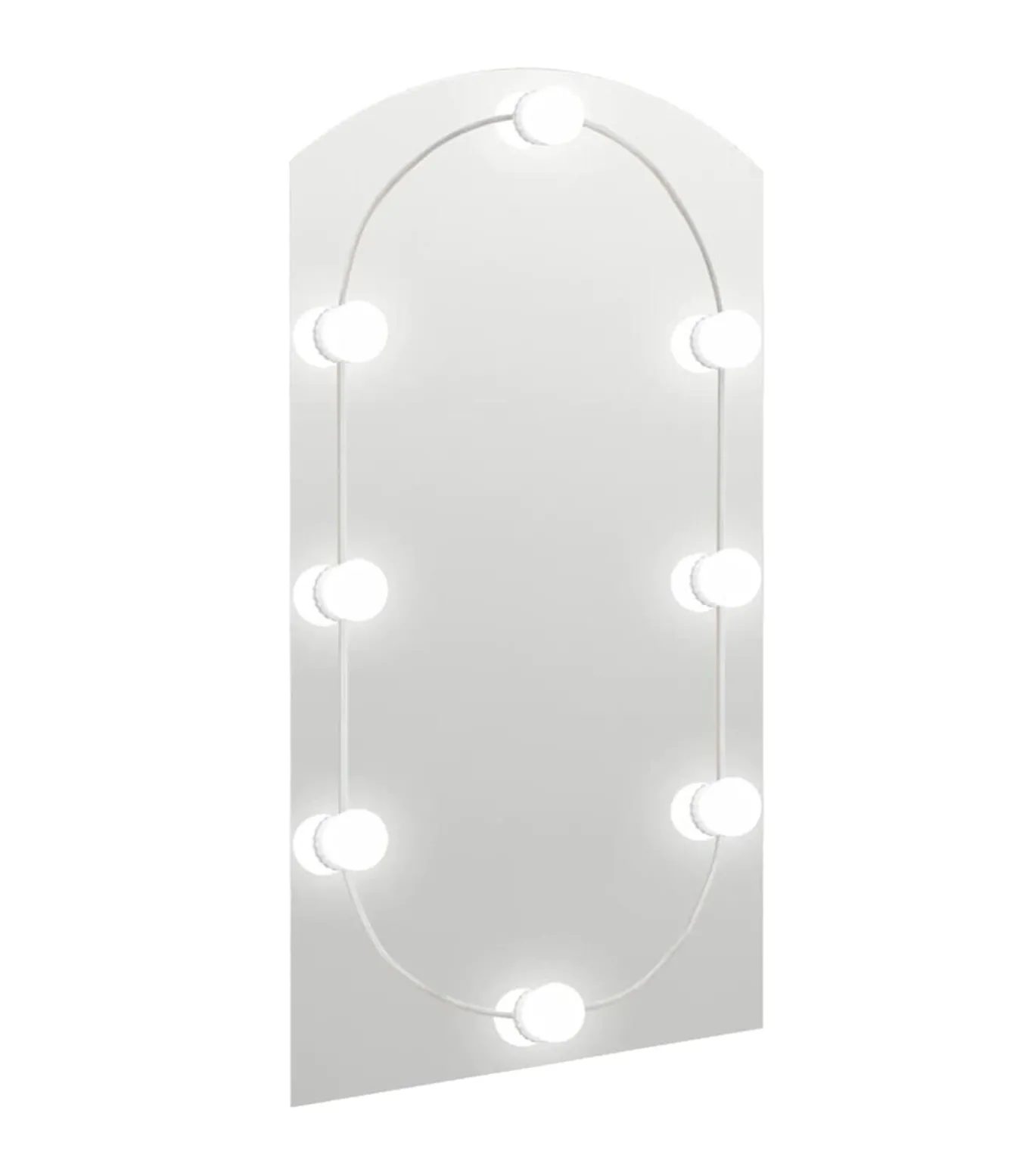 Spiegel met LED-verlichting boog 90x45 cm glas