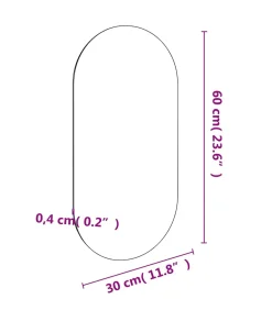Spiegel 60x30 cm glas