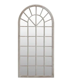 Spiegel 90x45 cm ijzer zandkleurig