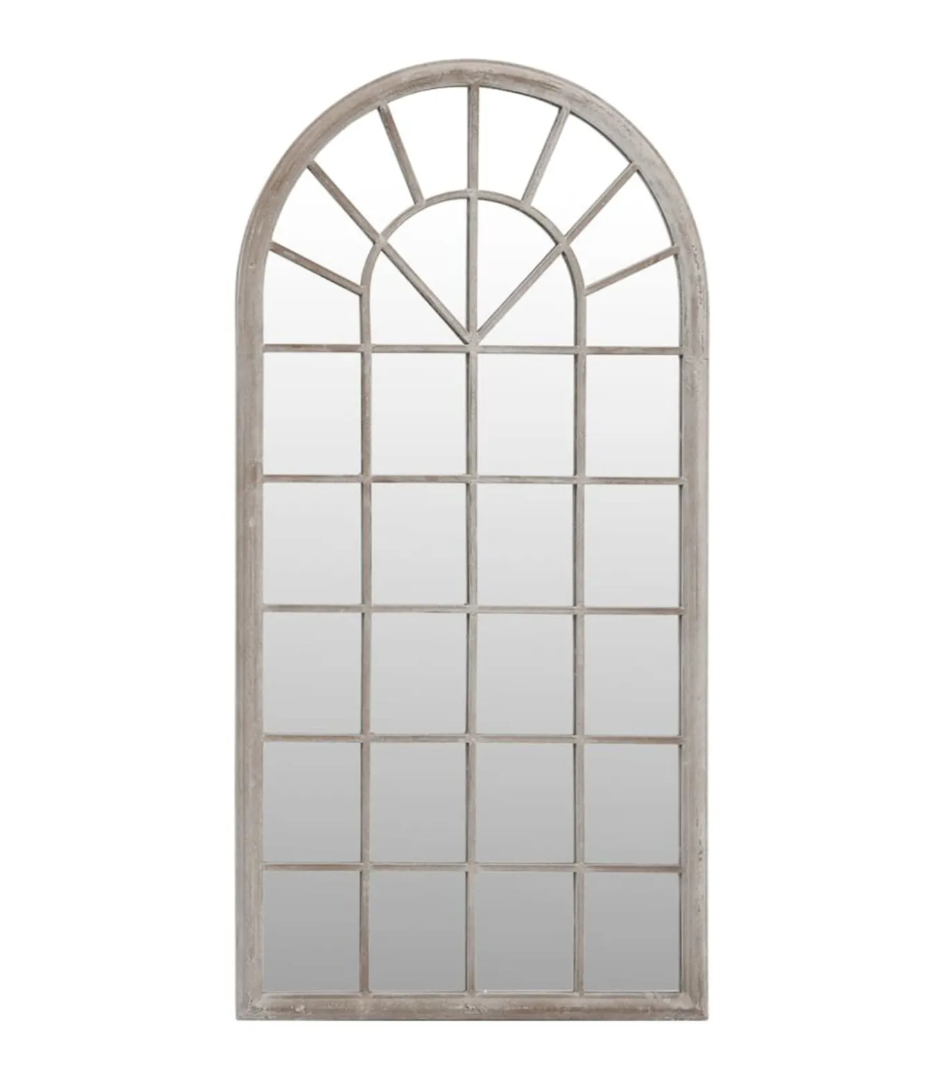 Spiegel 90x45 cm ijzer zandkleurig