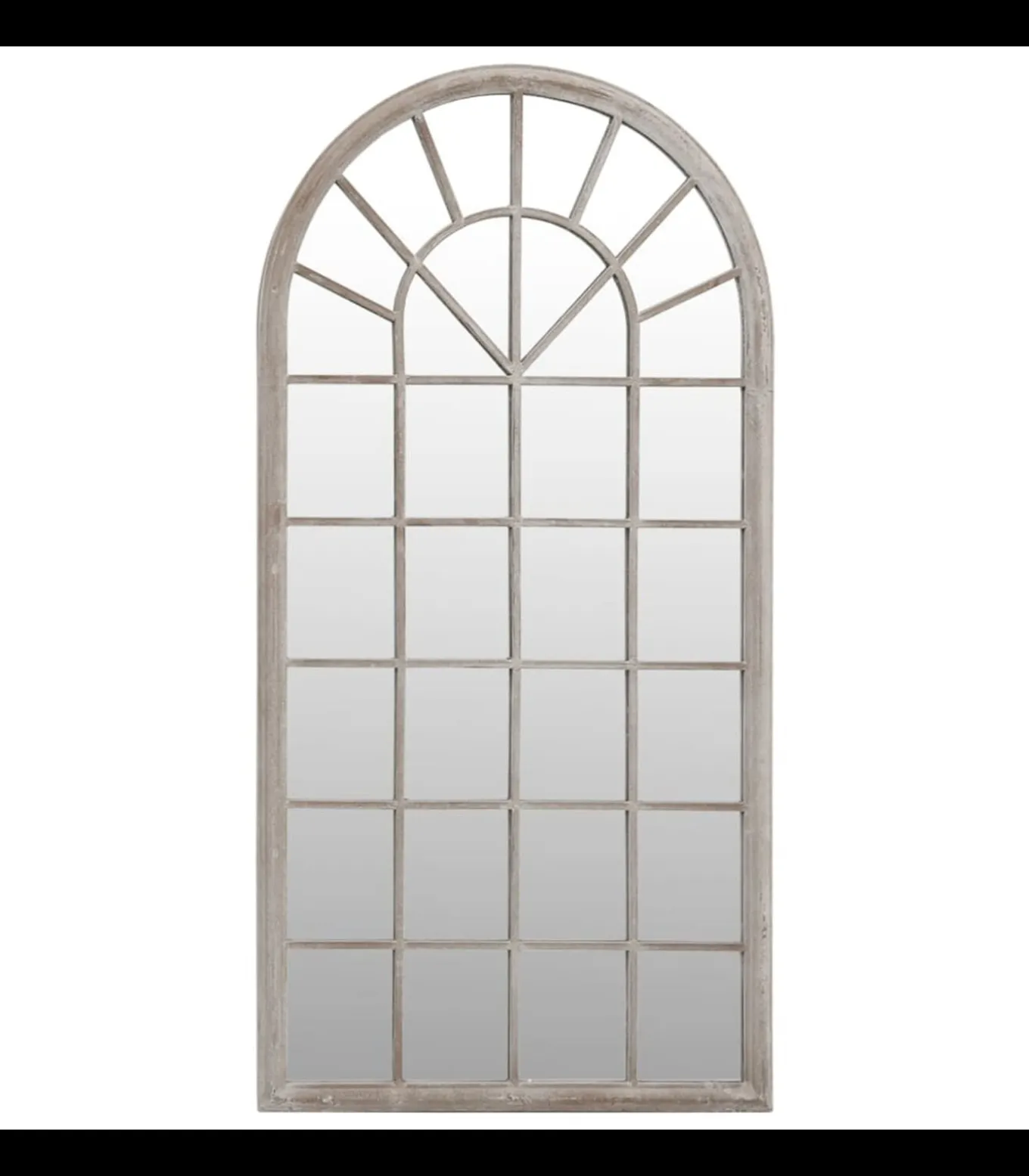 Spiegel 90x45 cm ijzer zandkleurig