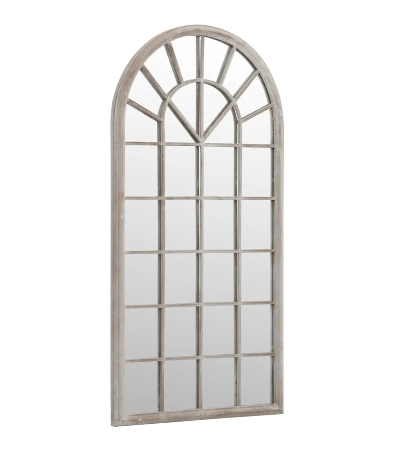 Spiegel 90x45 cm ijzer zandkleurig