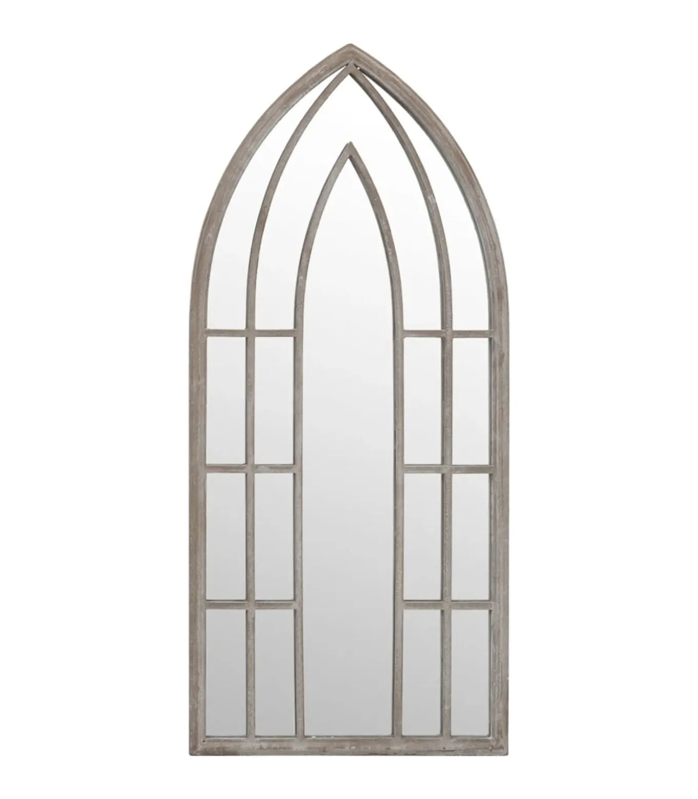 Spiegel 100x45 cm ijzer zandkleurig