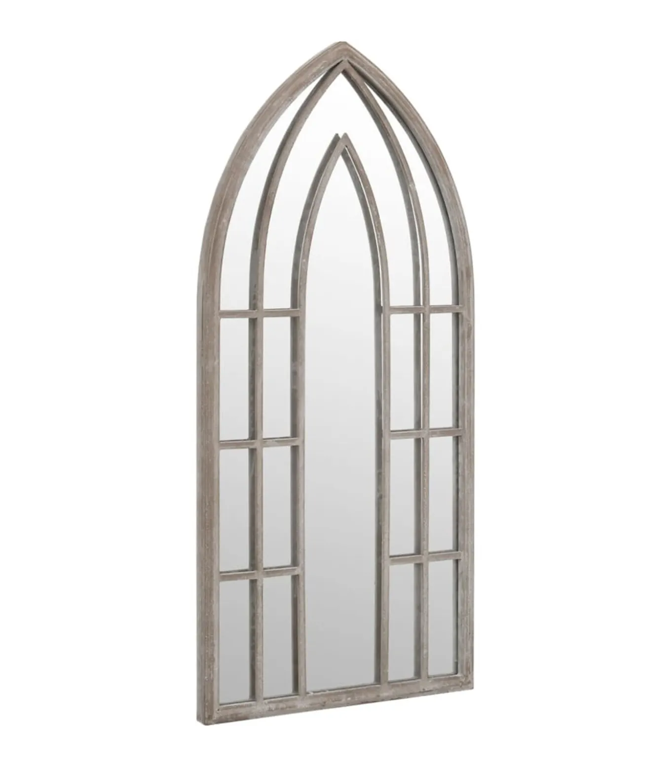 Spiegel 100x45 cm ijzer zandkleurig