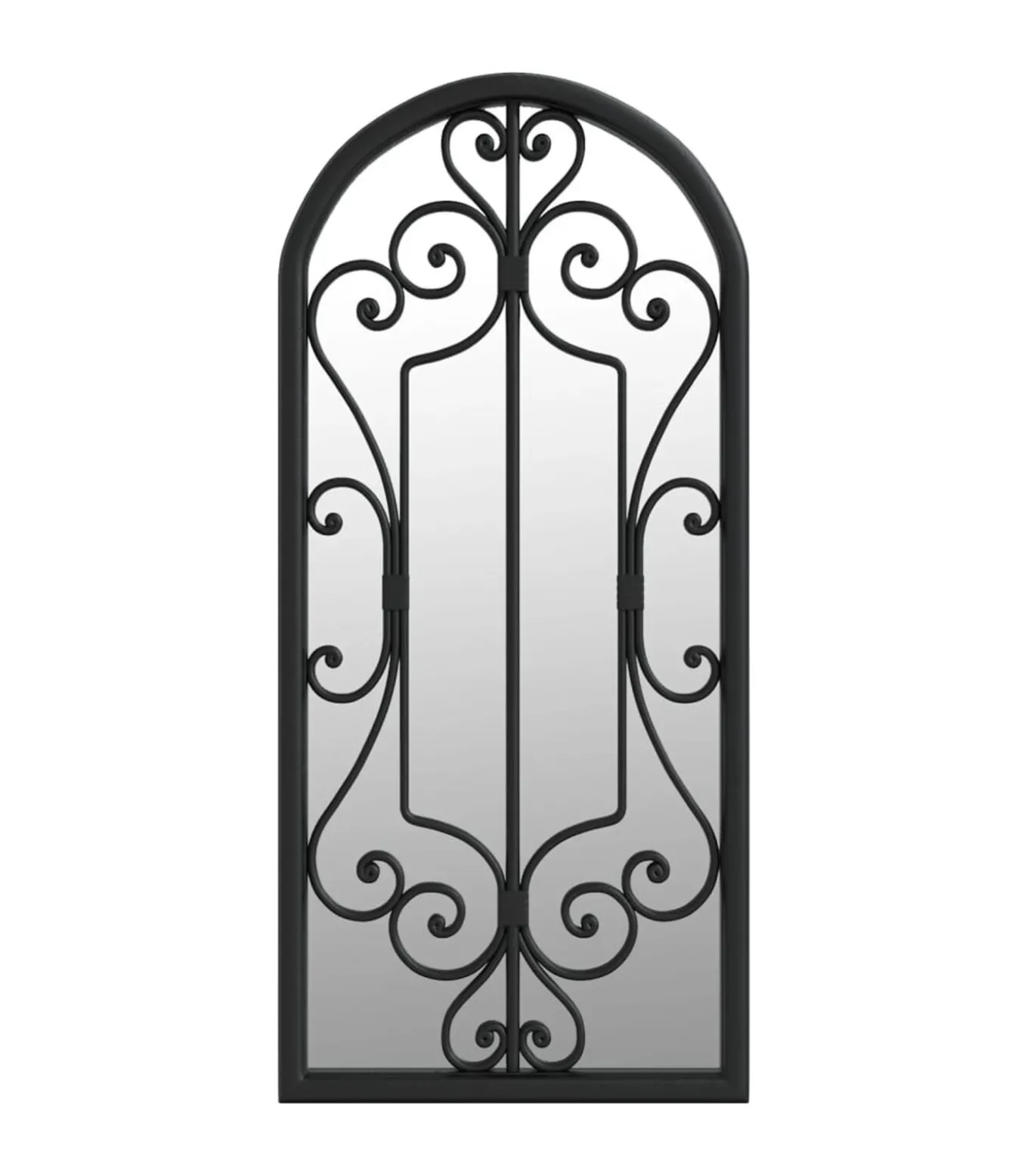 Spiegel 100x45 cm ijzer zwart