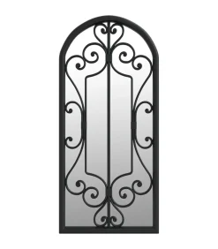 Spiegel 100x45 cm ijzer zwart