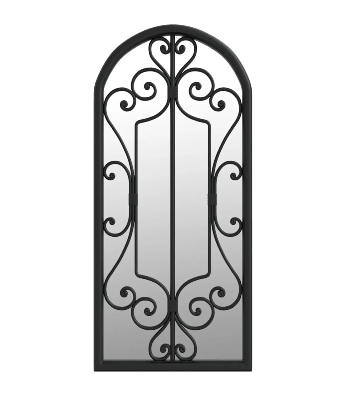 Spiegel 100x45 cm ijzer zwart