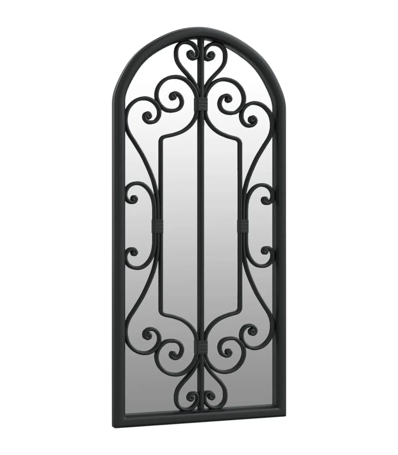 Spiegel 100x45 cm ijzer zwart