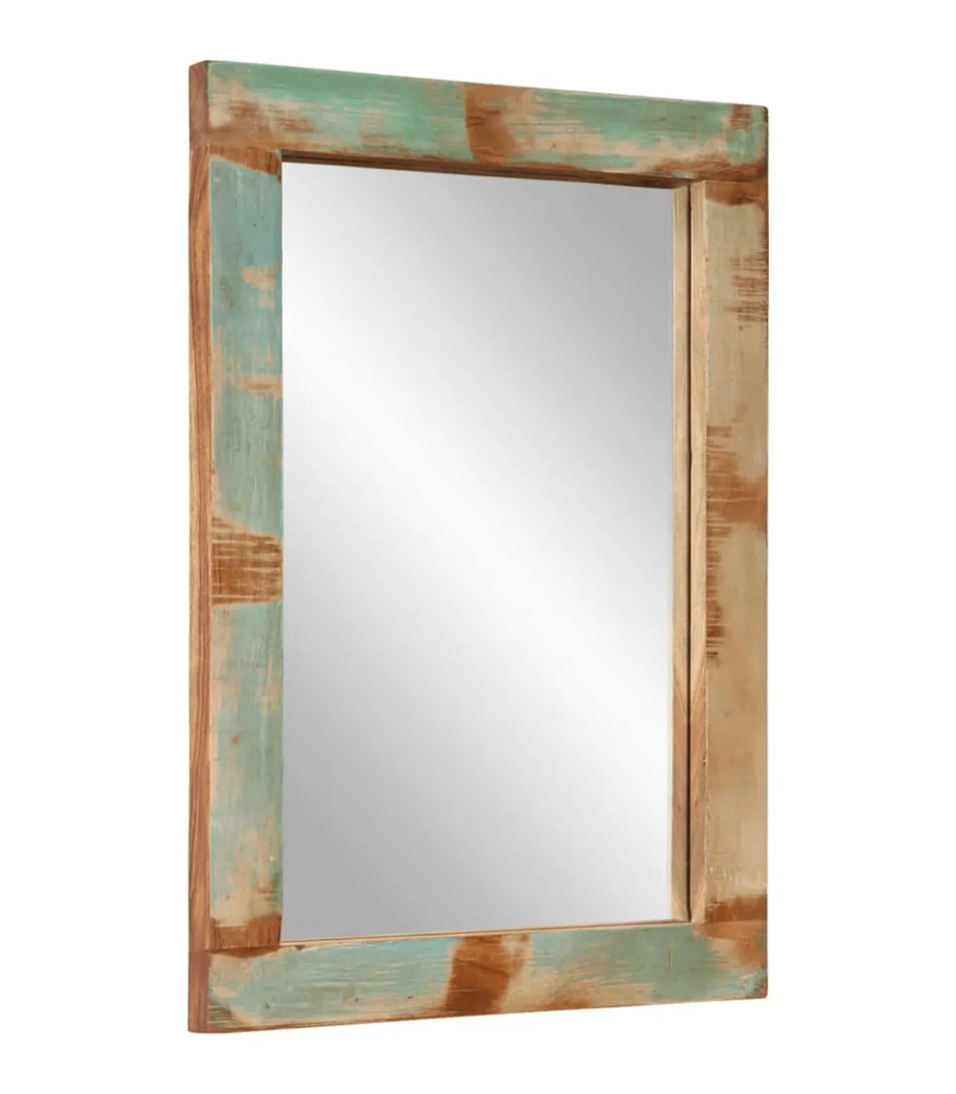 Spiegel 70x50 cm massief gerecycled hout en glas