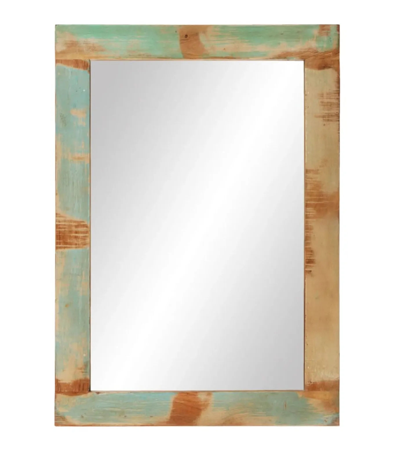 Spiegel 70x50 cm massief gerecycled hout en glas