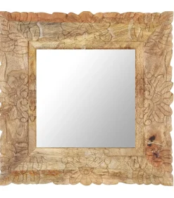 Spiegel 50x50 cm massief mangohout