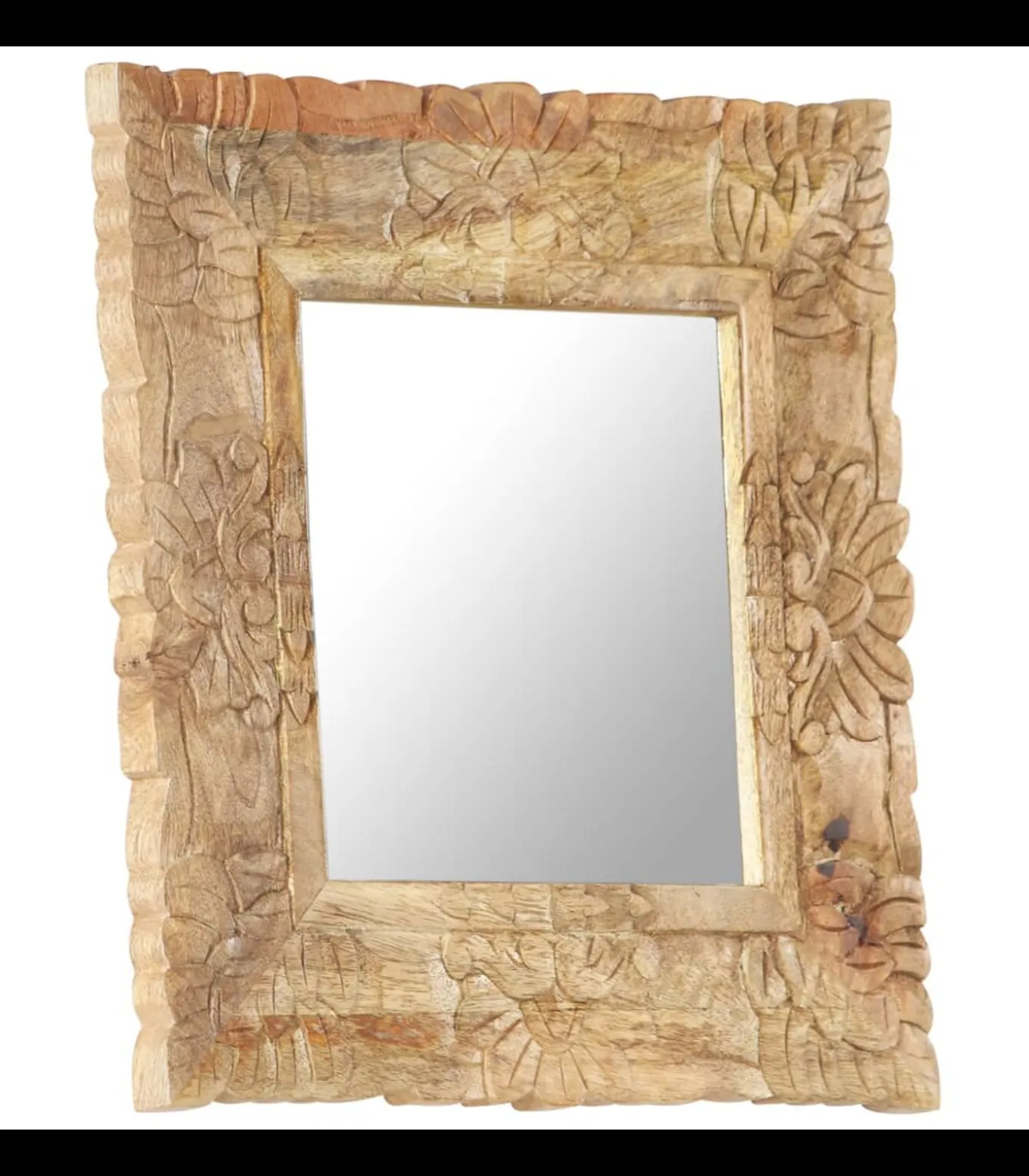 Spiegel 50x50 cm massief mangohout