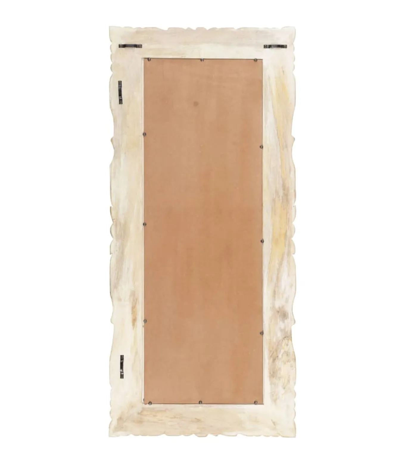 Spiegel 110x50 cm massief mangohout wit