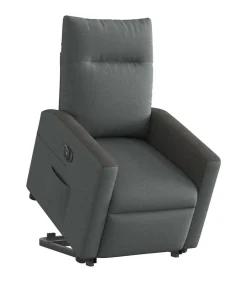 Sta-op-stoel elektrisch verstelbaar stof donkergrijs