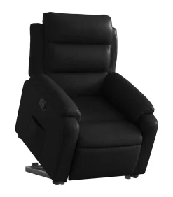 Sta-op-stoel kunstleer zwart