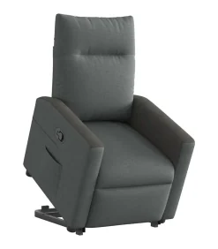 Sta-op-stoel verstelbaar stof donkergrijs