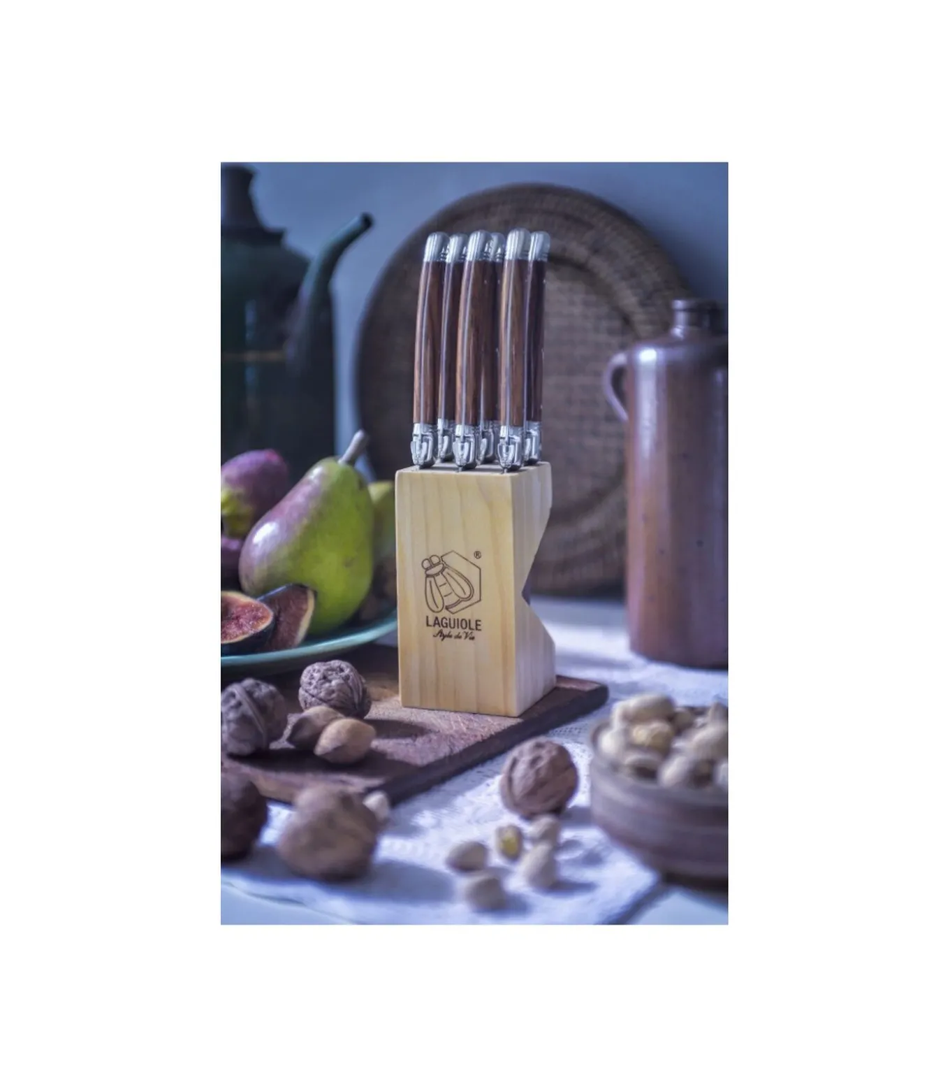 Steakmessen Premium Line Dark Wood - 6 stuks