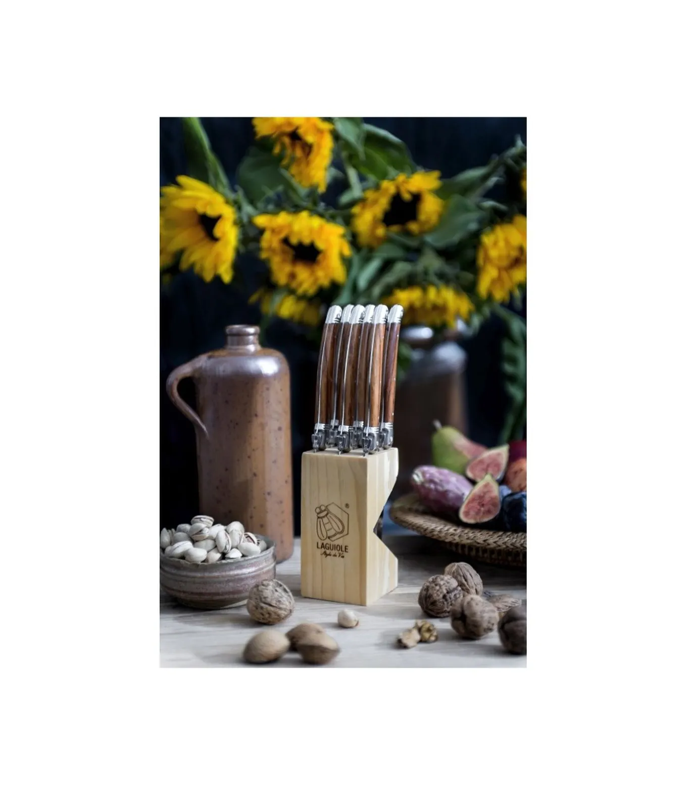 Steakmessen Premium Line Dark Wood - 6 stuks