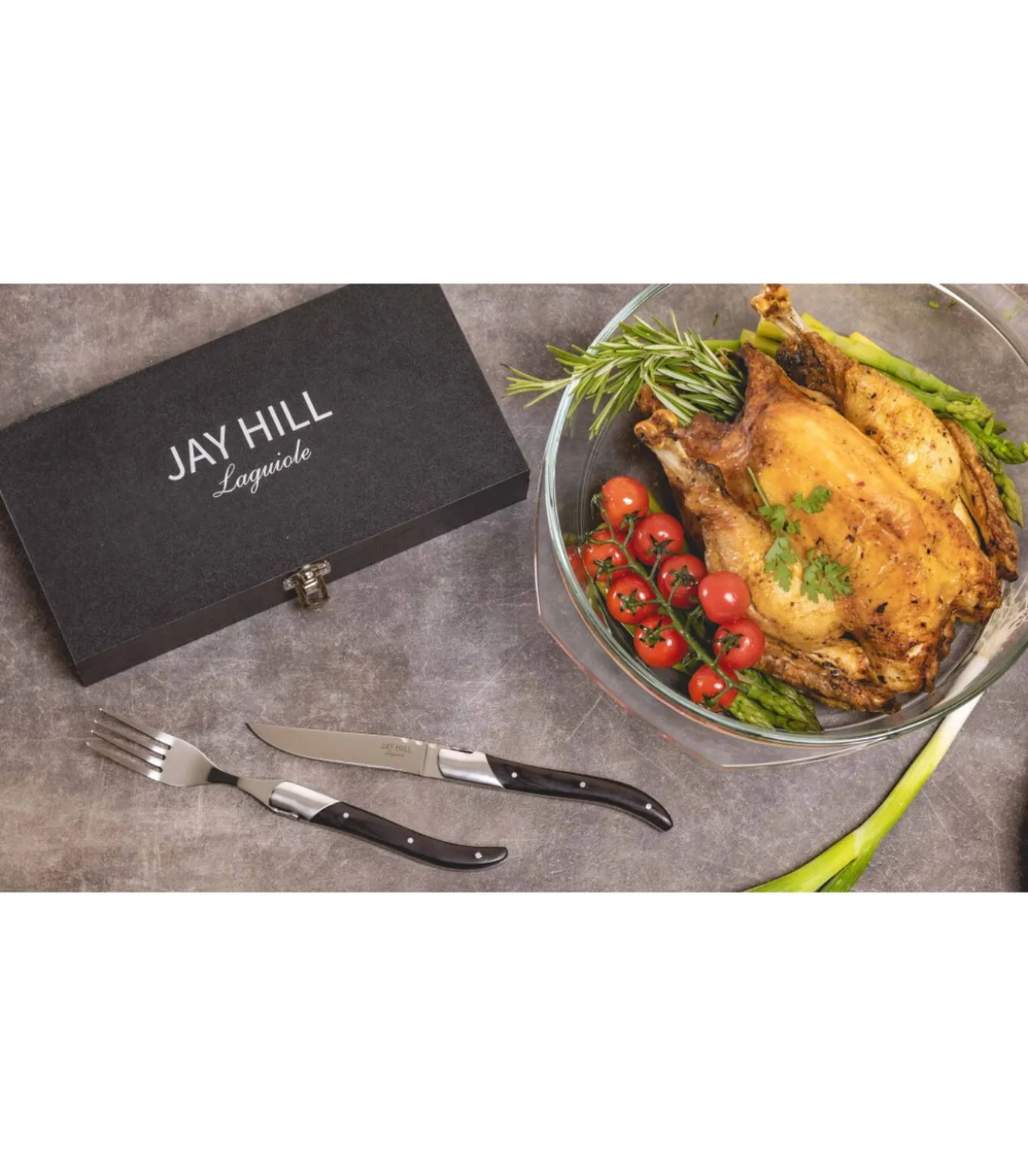 Steakvorken Laguiole - Zwart - 6 Stuks