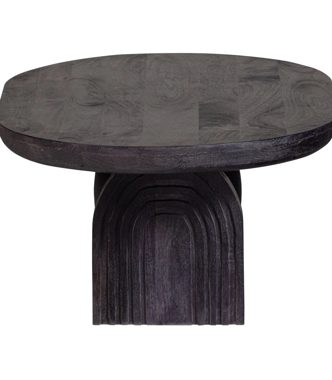 Steppe Salontafel - Mango Hout - Zwart - 38x110x72