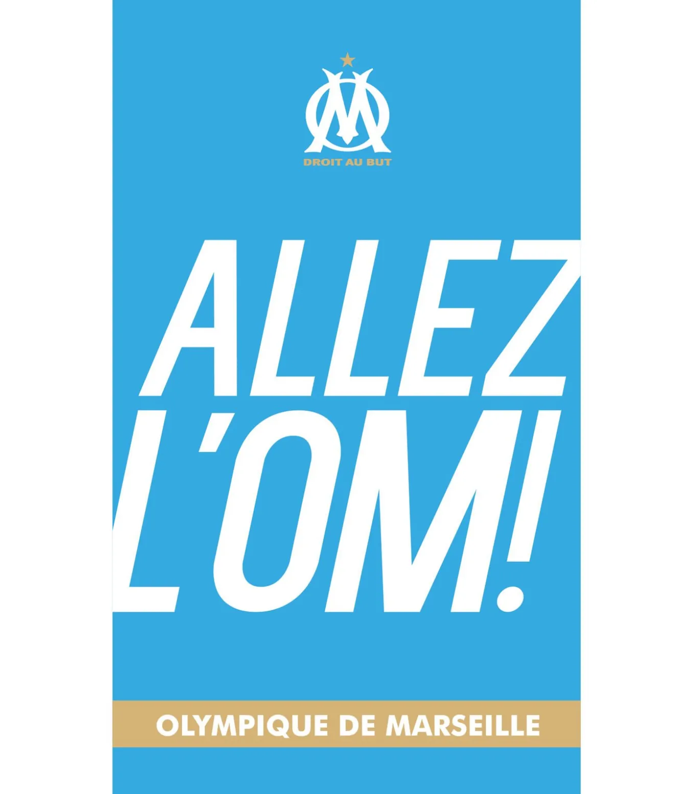 Strandlaken met fluwelen opdruk 100% katoen, OM ALLEZ