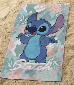 Strandlaken met print, 100% katoen, DISNEY HOME STITCH TROPICS
