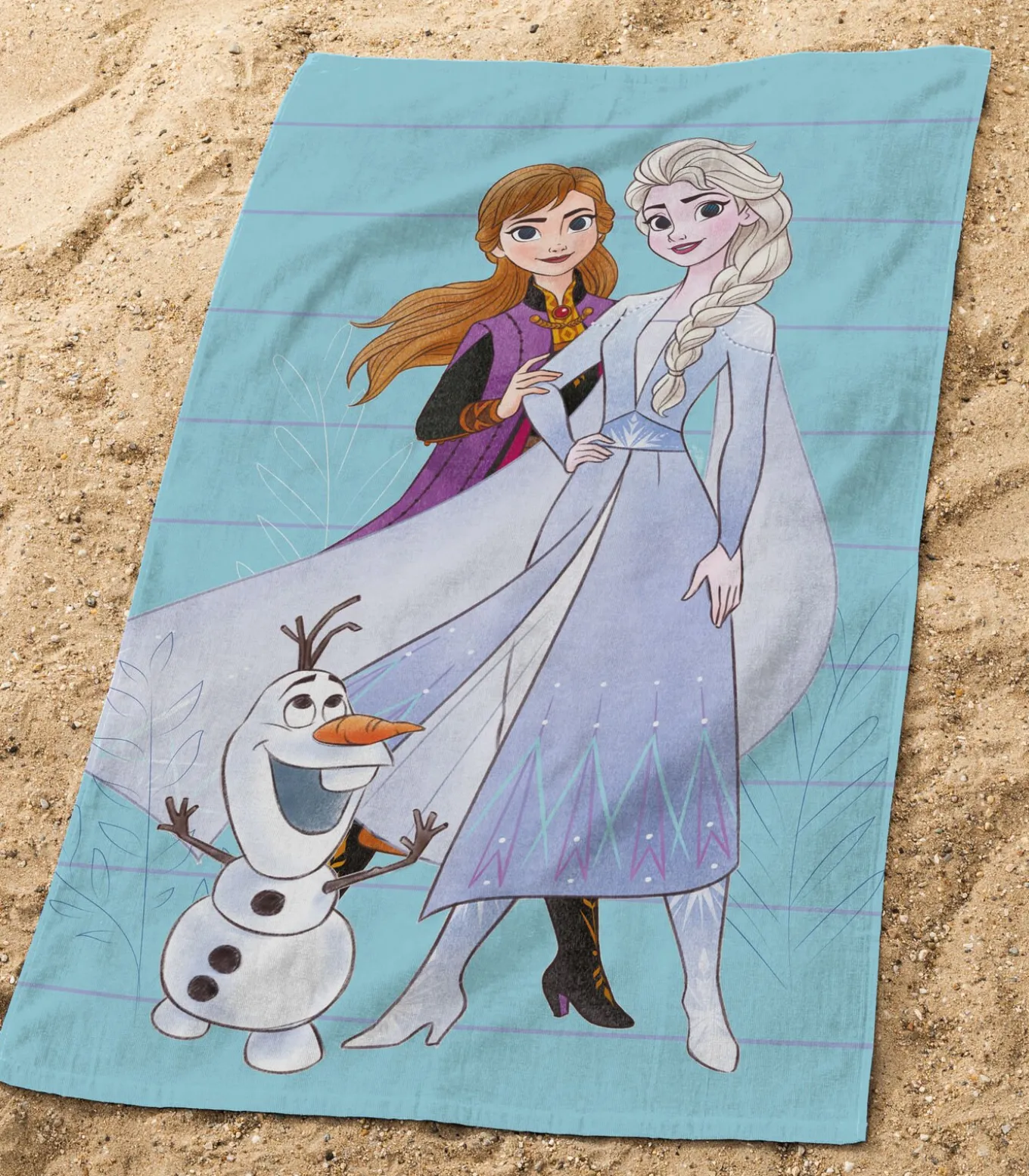Strandlaken met print, 100% katoen, DISNEY HOME FROZEN 2 AZUR