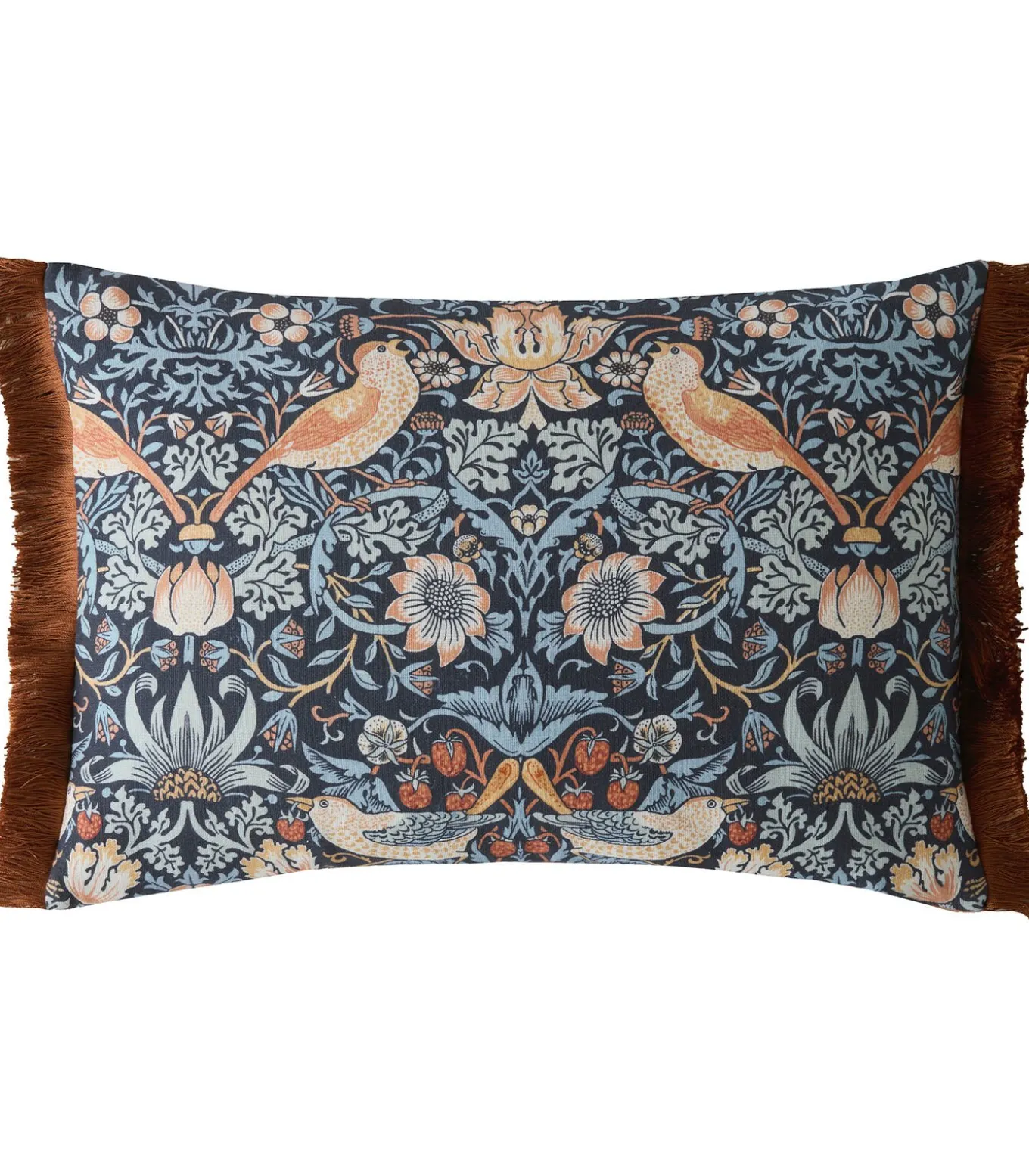 Strawberry Thief Blue Sierkussen