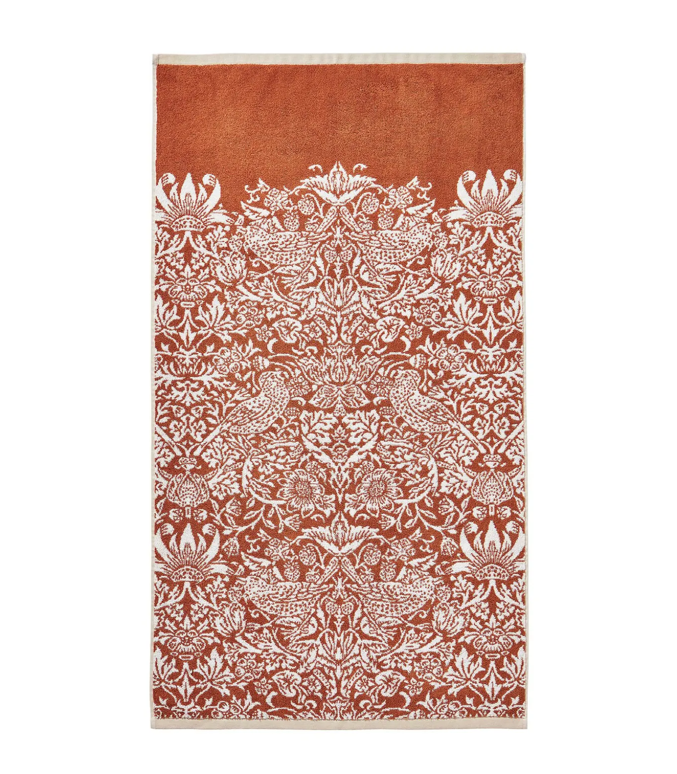 Strawberry Thief Linen-rust Badhanddoek