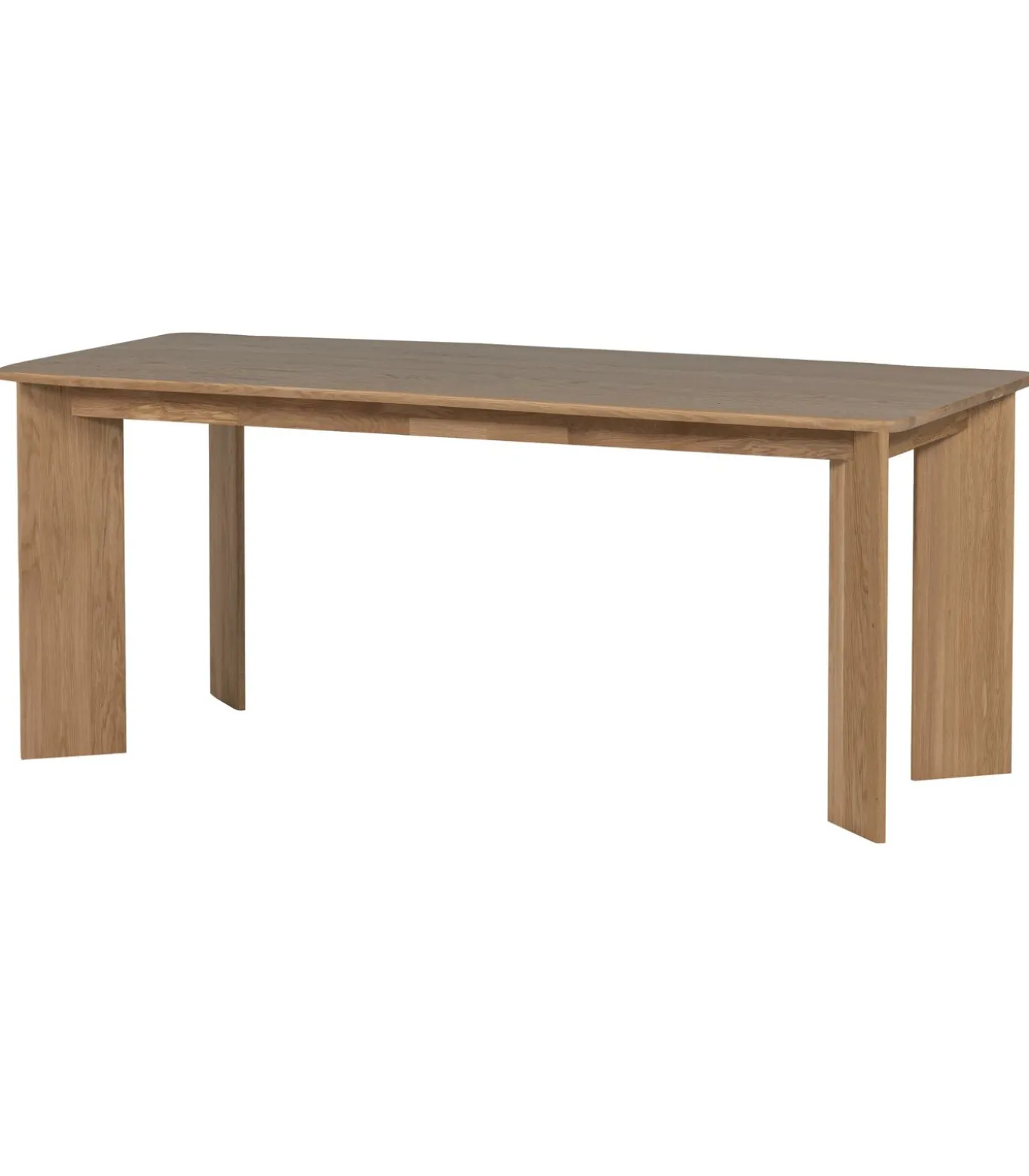 Tablo Eettafel Afgerond DL 200 cm - Eikenhout - Transparant