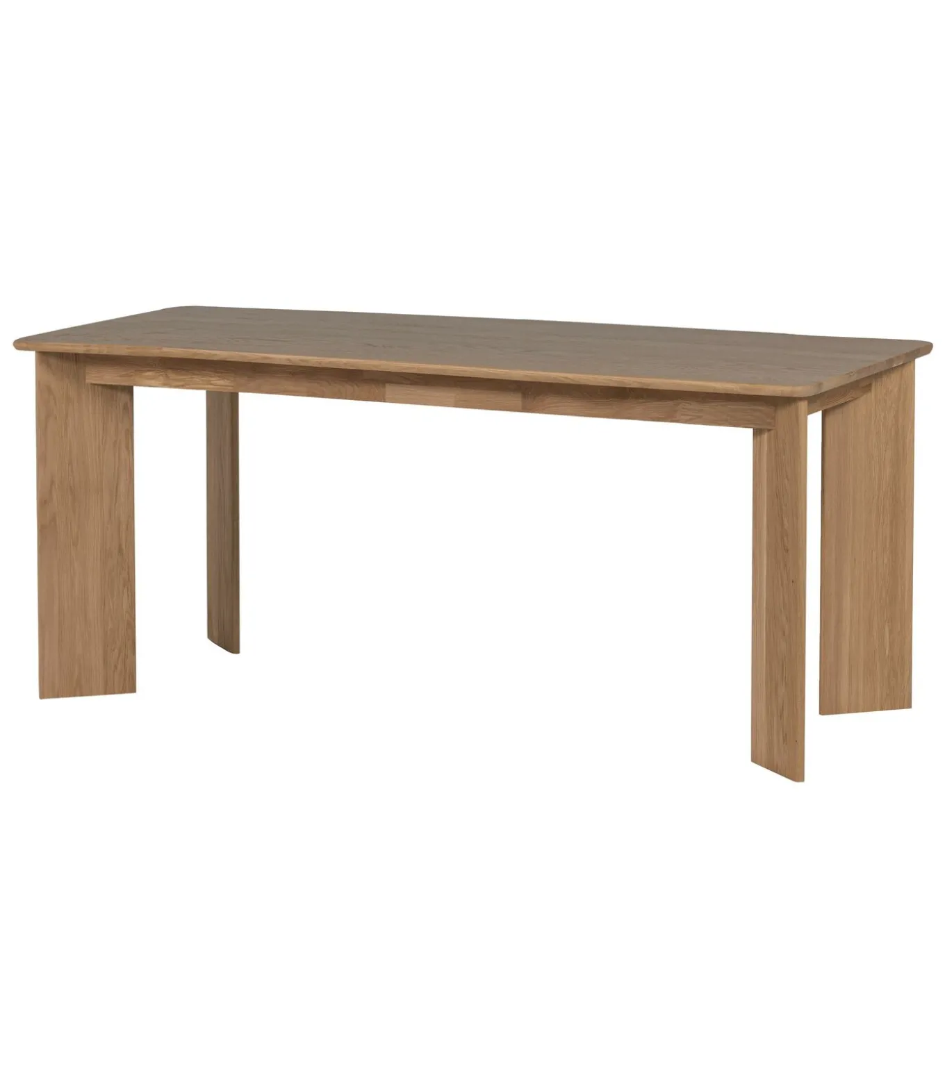 Tablo Eettafel Afgerond DL 180 cm - Eikenhout - Transparant