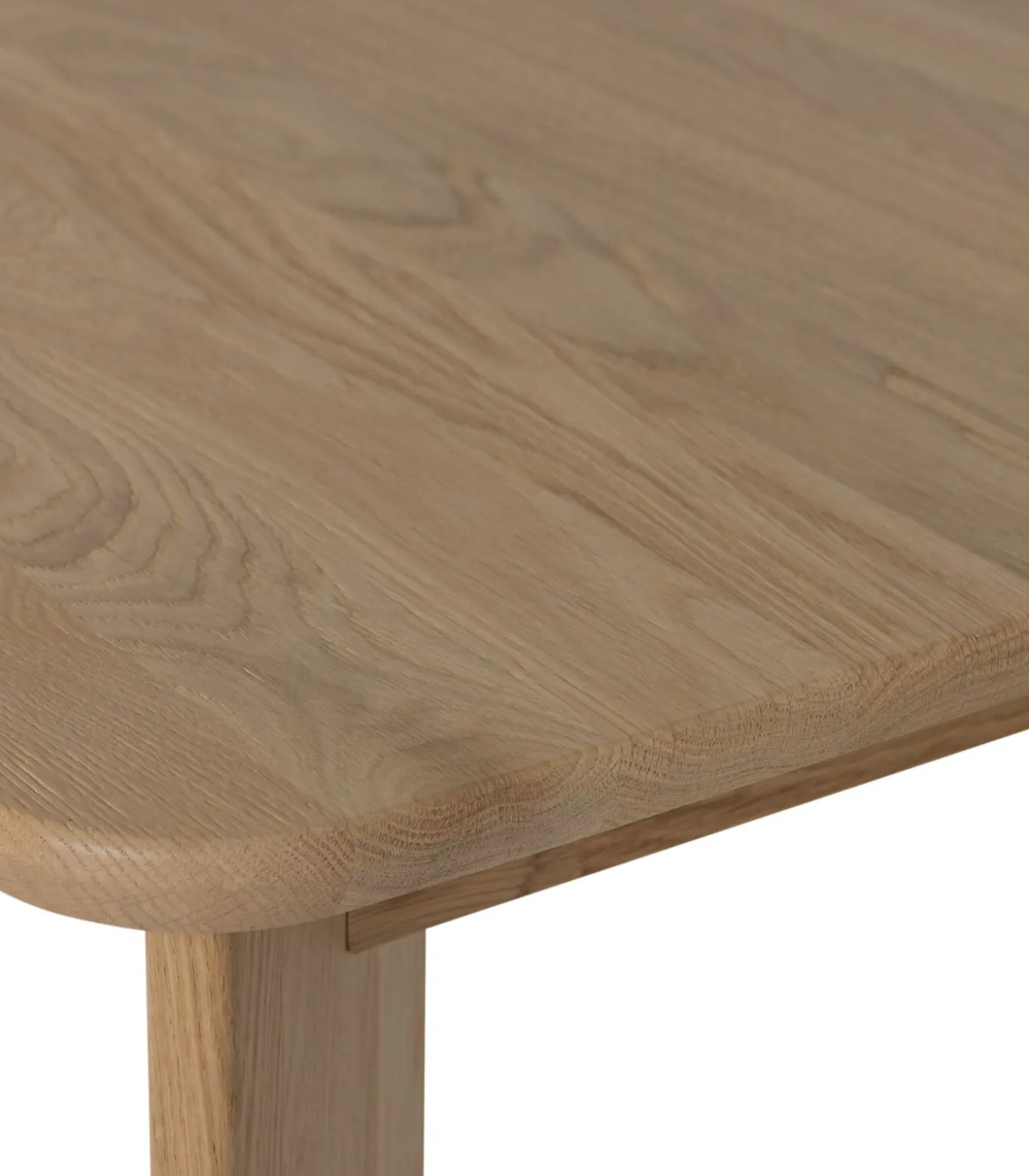 Tablo Eettafel Afgerond DL 180 cm - Eikenhout - Transparant
