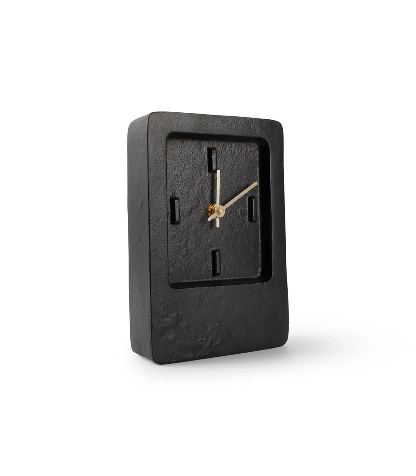 Tafelklok 14xH22cm zwart edge Zone