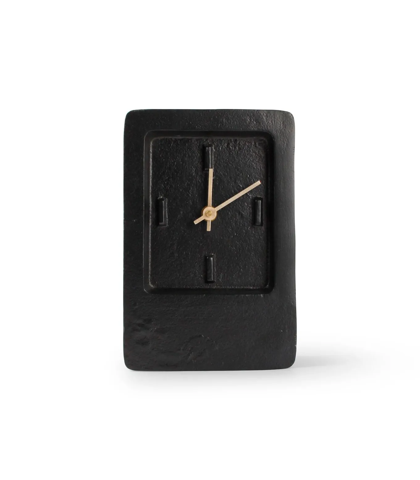 Tafelklok 14xH22cm zwart edge Zone