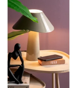 Tafellamp Ameno - Donkergrijs - Ø28cm