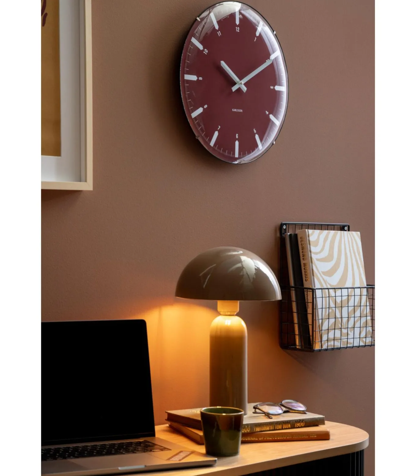 Tafellamp Atrayente - Bruin - 22x22x35cm