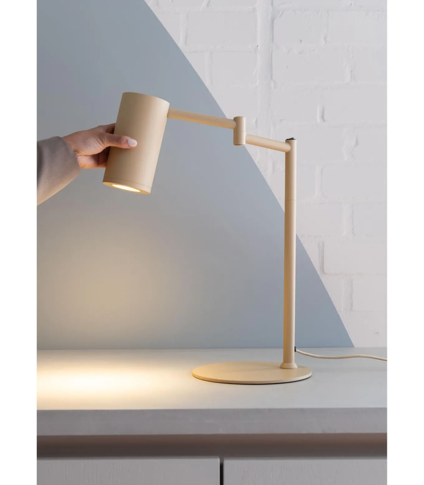 Tafellamp Bilbao - Beige - 35x20x47.5cm